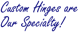 Custom Hinges are Our Specialty!